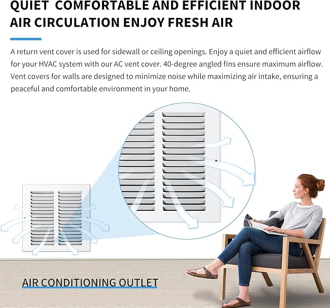30x6 Return Air Grille, Air Return Vent Cover, Flat Vent Cover, Rejillas De - Image 7