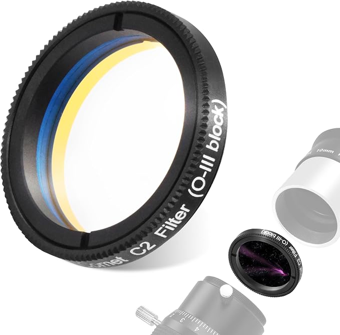 Astromania Telescope Filter 1.25 Inch Upgrated O-III Comet Filter Narrowband by AstromaniaOptics