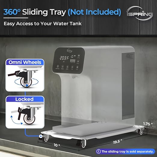 iSpring RCD100 5-Stage Countertop Reverse Osmosis System, Instant Hot RO Water - Image 9