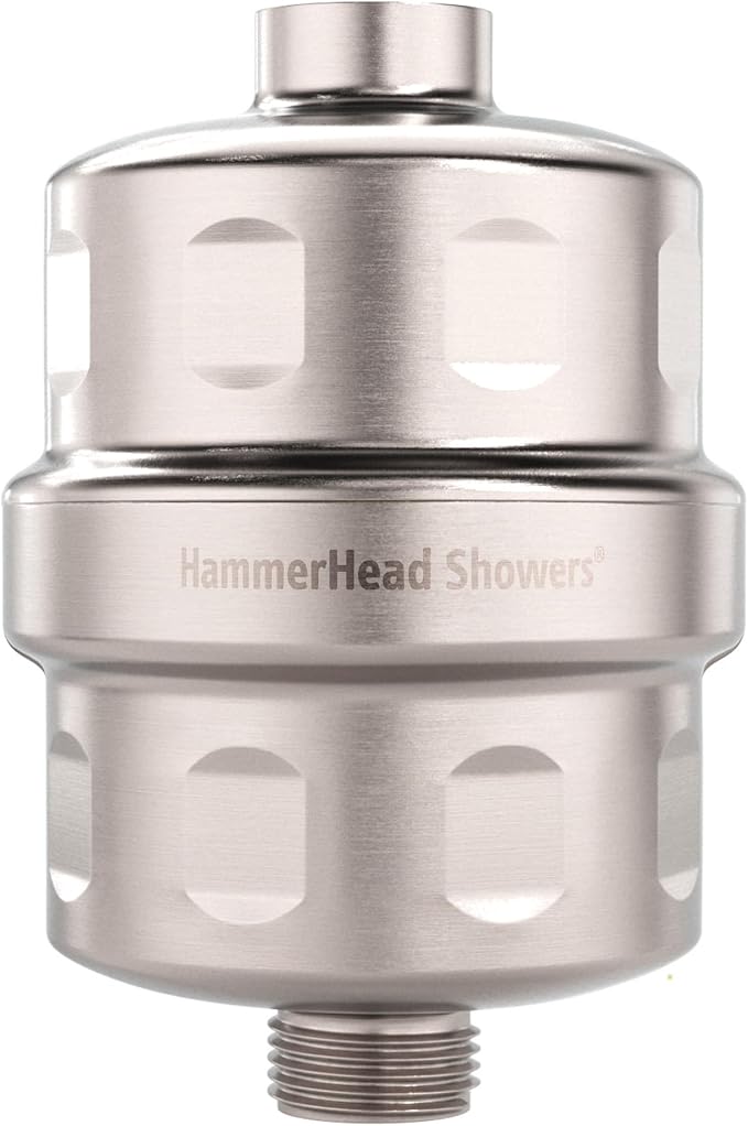 HammerHead Showers® Solid Metal Shower Head Filter – KDF 55 Shower Filter by HammerHeadShowers