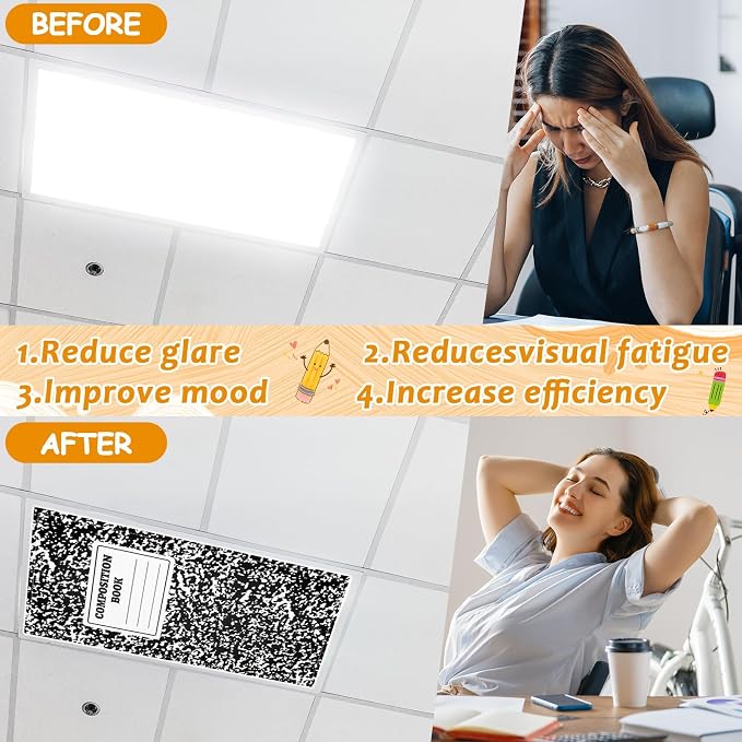 8 Pcs Fluorescent Light Covers - Image 3