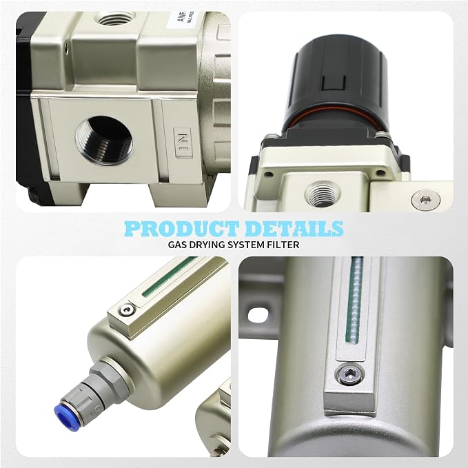 1/2" NPT Industrial Grade 4 Stage Gas Drying System, Coalescing Filter - Image 4