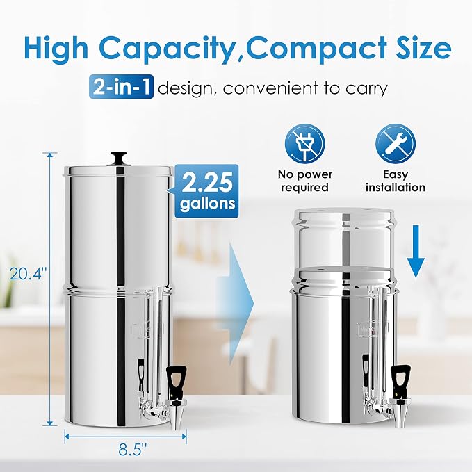 Waterdrop 2.25G Gravity-fed Water Filter System - Image 6