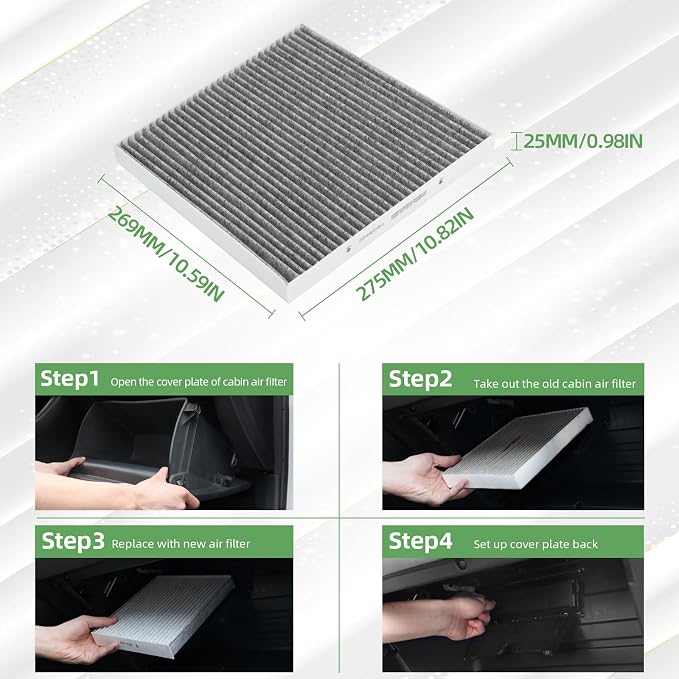 P609422 Cabin Air Filter With Activated Carbon Compatible with FREIGHTLINER - Image 7