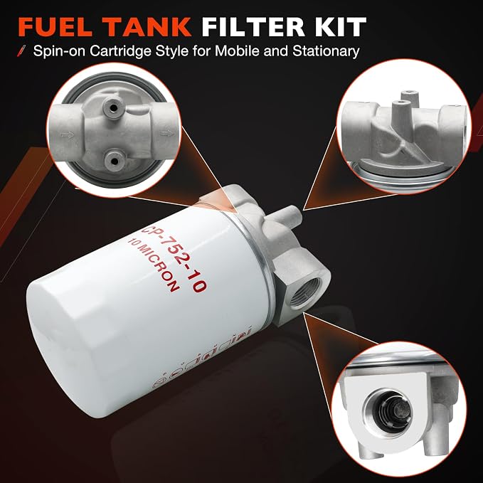 Spin-On Hydraulic Oil Filter Assembly 10 Micron - Image 7