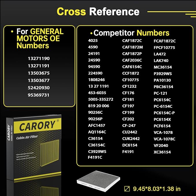 Cabin Air Filter w/Activated Carbon - Image 4