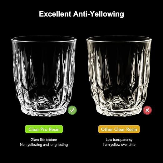 Clear Pro 3D Printer Resin, Glass-Like Ultra High Transparency, Non-Yellowing & - Image 4