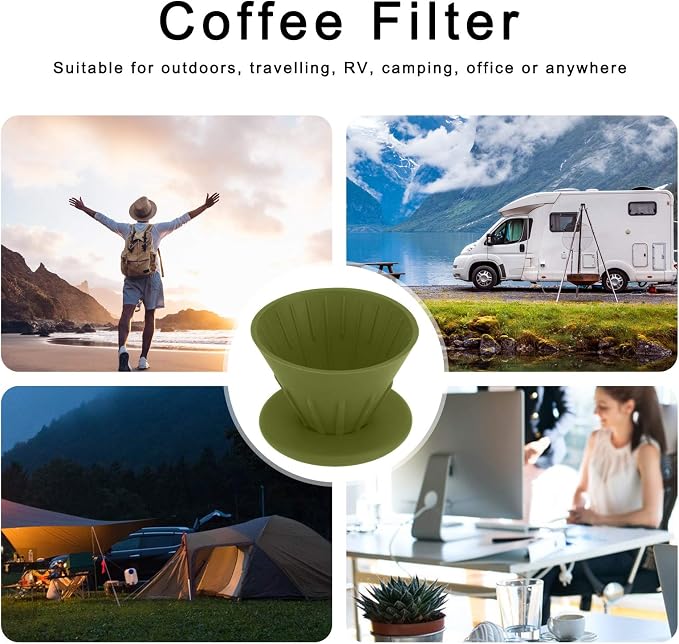 Reusable Silicon Resin Coffee Filter Strainer Dripper Portable Coffee Machine - Image 6