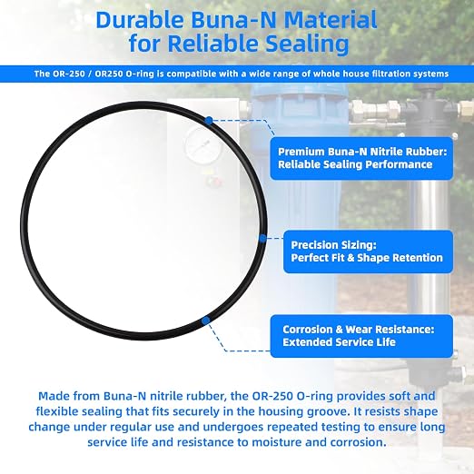 OR-250 o-Ring Compatible with Culligan Water Filter Housing WH-HD200-C - Image 6