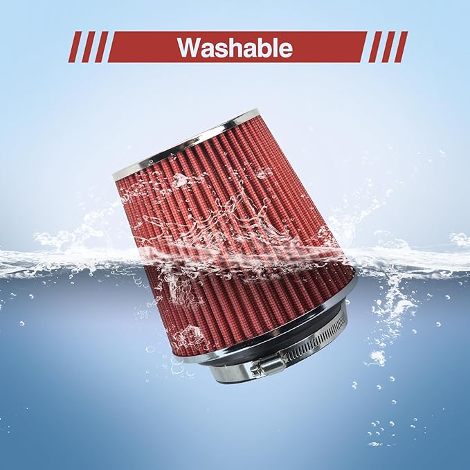 Universal Clamp On Air Intake Filter fits 3 In /3.5 In /4 In Three Different - Image 5