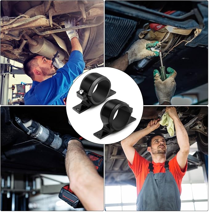 2 Pcs Universal Car Fuel Pump Fuel Filter Mounting Bracket Aluminum Clamp Holder - Image 6