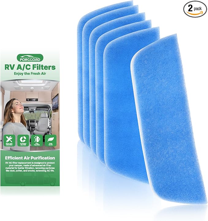 6-Pcs RV AC Filters 16''x6'' Replacement by Forccord
