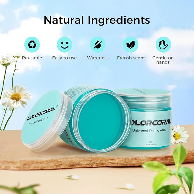 ColorCoral 2Pack Car Cleaning Gel Universal Dust Cleaner - Image 9