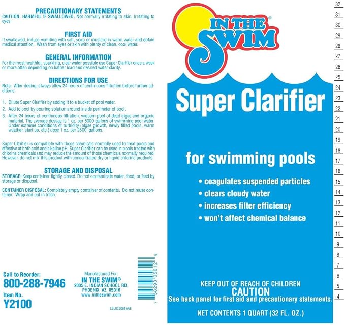 In The Swim Super Clarifier – Fast-Acting, Highly Concentrated Pool Water - Image 6