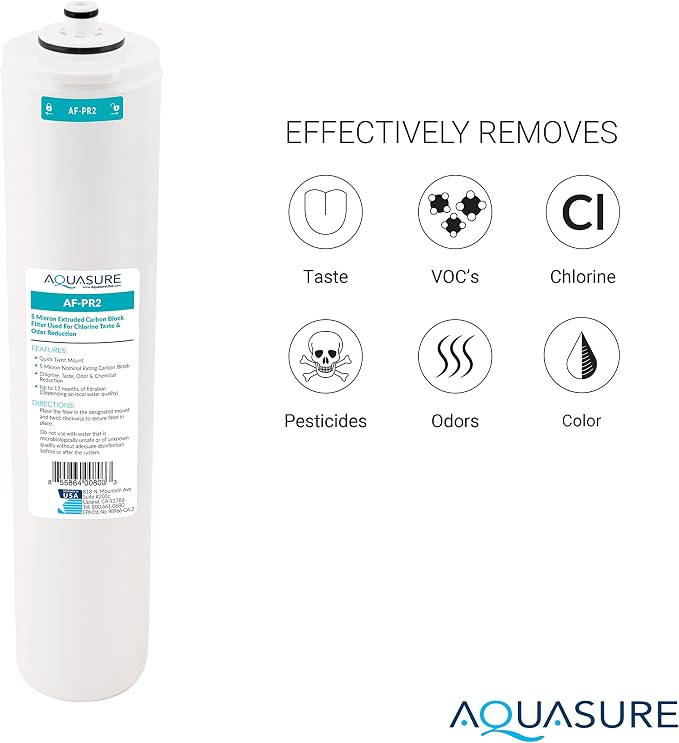 Aquasure ‎‎Premier Series Stage 1, 4 Sediment, Carbon Block & Alkaline - Image 2
