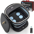 Puboo Collapsible Foot Spa Bath Massager with Heat, 95-115°F Precise Temp Control, Motorized Massage Rollers, Heated Foot Bath Soak Tub, Fits US Men’s Size 11, Gift for Christmas, New Year