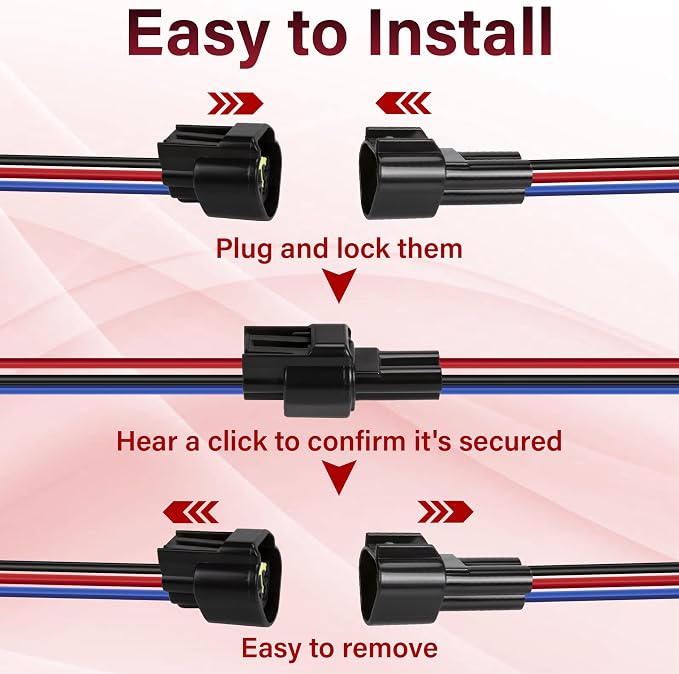 5PCS 3 Pin Waterproof Electrical Connectors, 16 AWG 3 Pin Connector, Male - Image 5