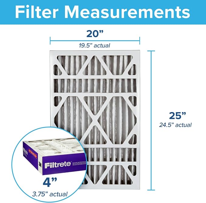 Filtrete High Performance Deep Pleat Filter NDP03-4IN-4, 20 in x 25 in x 4 in - Image 2
