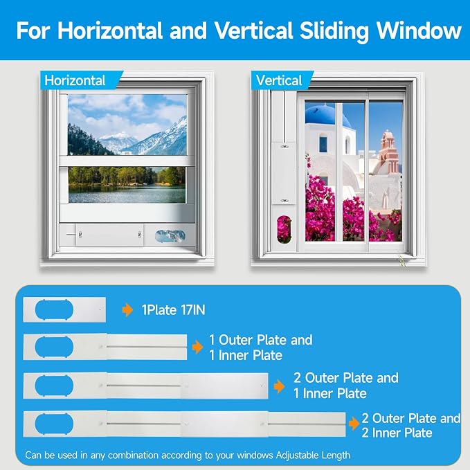 Window Vent Kit with 59" Length Hose, Adjustable Window Seal with 4 Inch - Image 3
