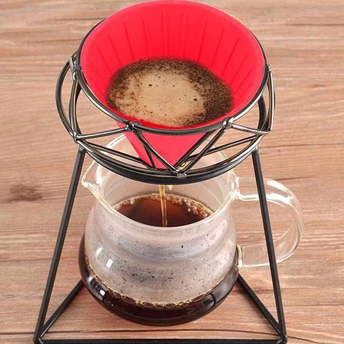 Silicone Coffee Dripper Collapsible Coffee Filter Foldable Portable Reusable - Image 2