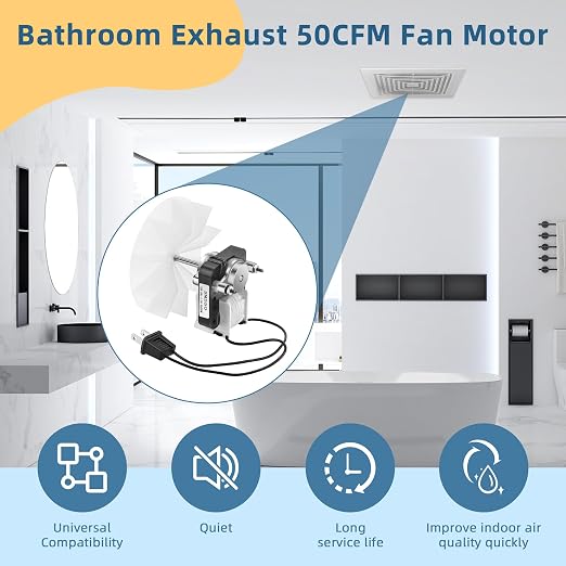 【Upgraded 100% Copper】 SM550 Bathroom Exhaust Fan Motor Compatible - Image 5