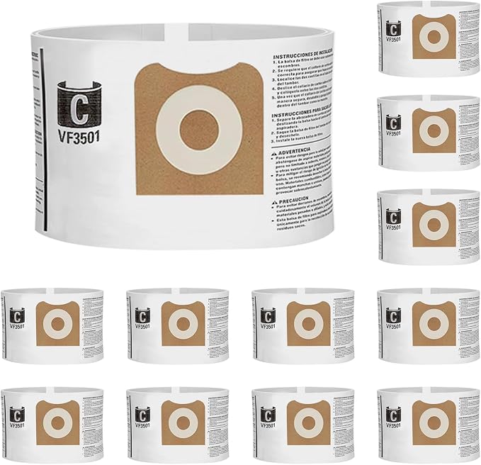 12 Pack 23738 VF3501 Size C Filter Bags Compatible by BIHARNTHomeReplacement