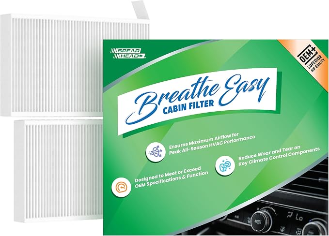 Spearhead OEM+ Particulate Breathe Easy Cabin Filter | Fits 2017-25 Model 3 by SPEARHEAD
