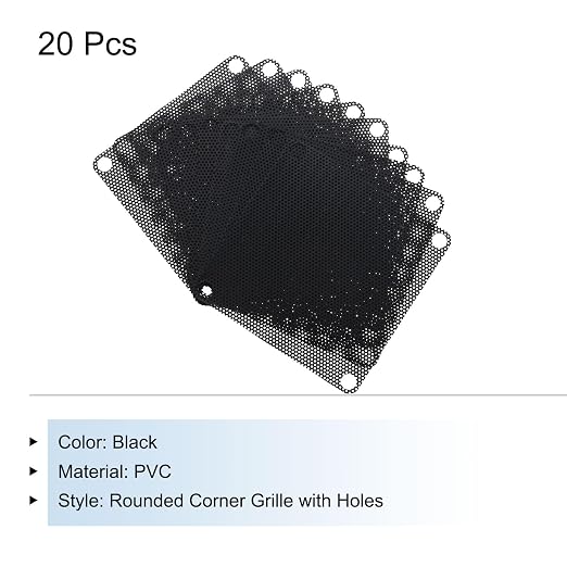 MECCANIXITY 20PCS PC Dust Filter, 70mmx70mm PVC Computer Case Cooler Dustproof - Image 3