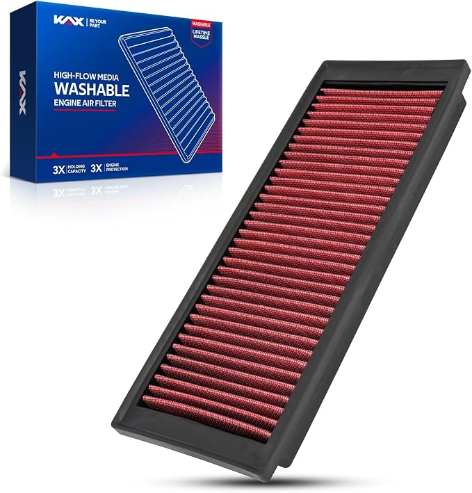 KAX Premium Washable Engine Air Filter, 33-2865 Replacement by KAX