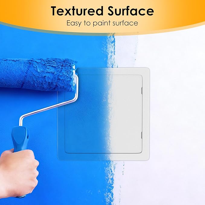 Suteck Plumbing Access Panel for Drywall Ceiling 14x14 Inch Reinforced Plastic Wall Access Doors Removable Hinged White