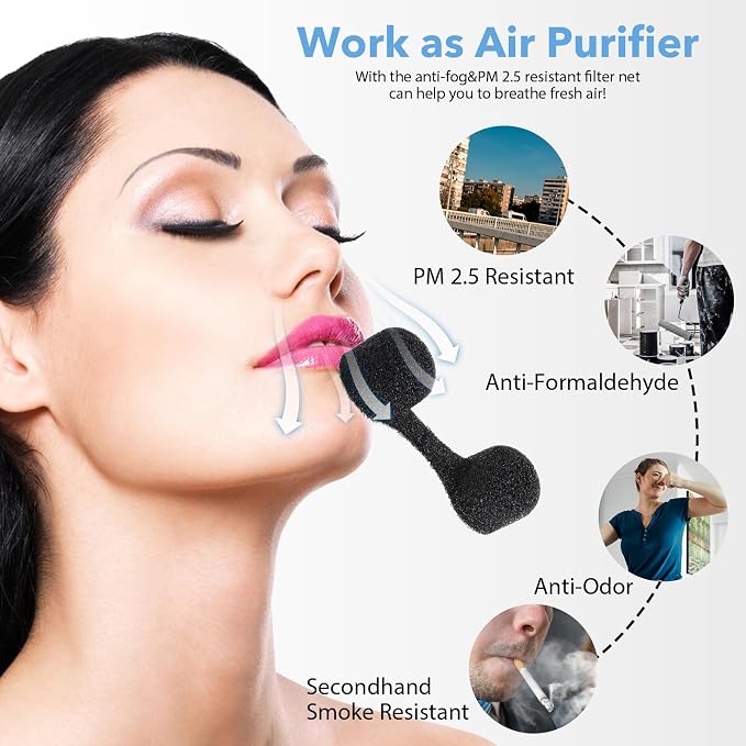 100 Pieces Nose Plug Filter Disposable Nose Dust Filters Bulk Sponge Nostril - Image 3