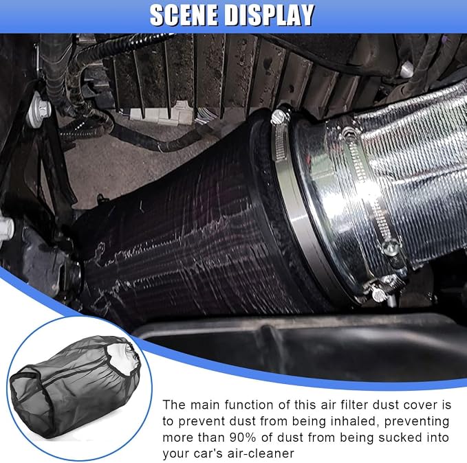 Air Intake Filter Sock Cover, Waterproof Dustproof Air Cleaner Protective Cover - Image 6