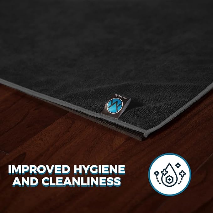 Youphoria Yoga Microfiber Non-Slip Towel - Hot Yoga Mat Towel for Enhanced Grip and Sweat Absorption