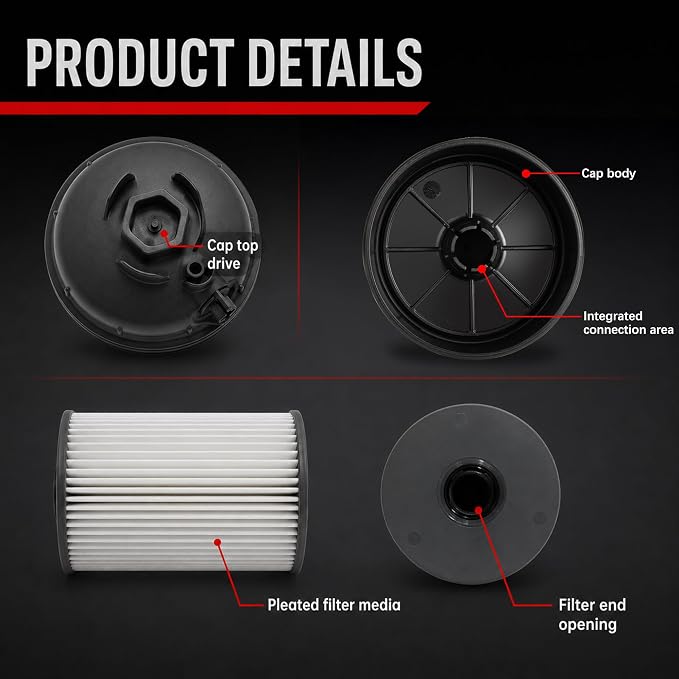 Fuel Filter Cap with Fuel Filter Element Compatible with Ram 2500 3500 4500 - Image 5