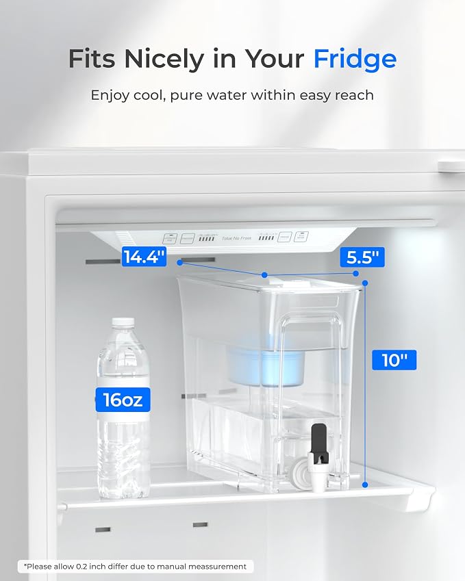 Waterdrop Slim Alkaline Water Filter Dispenser, Large Capacity, 100-Gallon - Image 7