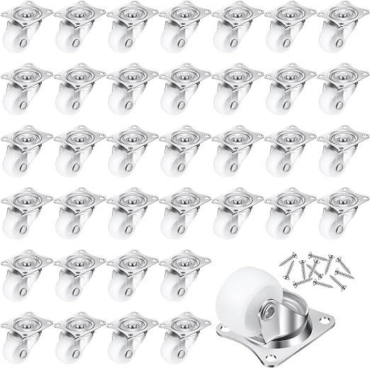 Maitys 36 Pcs 1" Swivel Profile Casters Wheels by Maitys