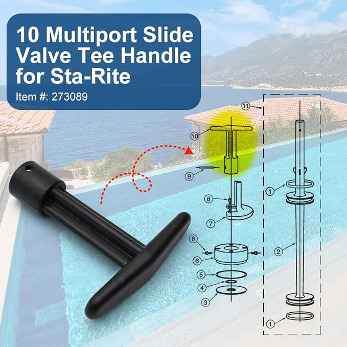 Backwash Piston Plastic Shaft, 273089 Slide Valve Handle - Image 5