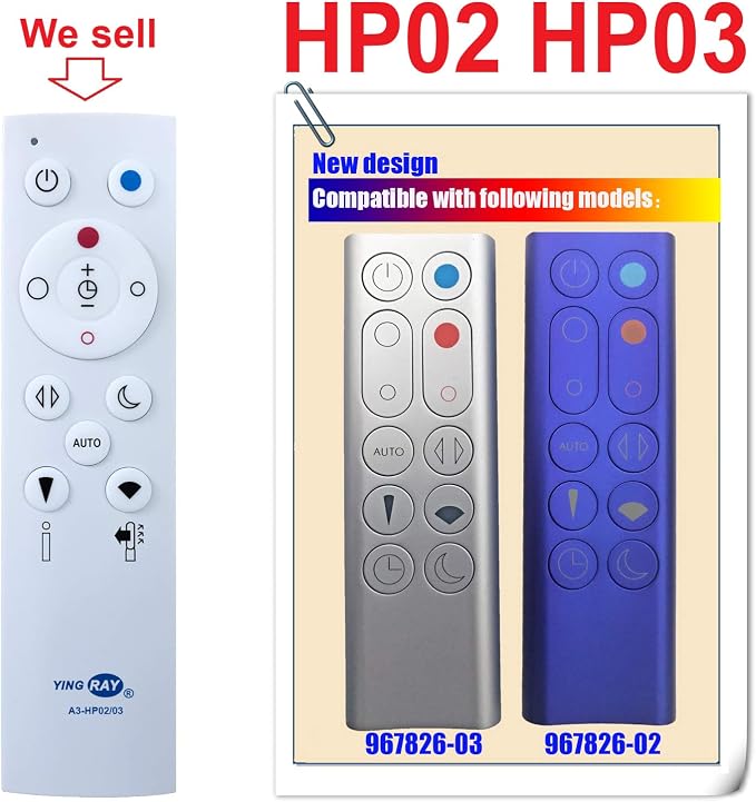 Replacement Remote Control 967826-02 967826-03 - Image 2