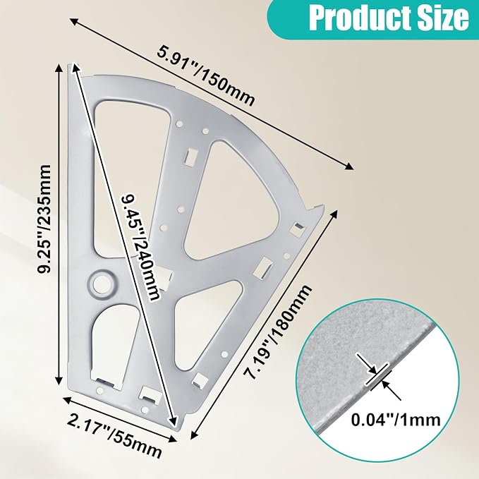 Litoexpe 2 Layers Silver Shoes Drawer Cabinet Hinges, Stainless Steel Shoe - Image 3