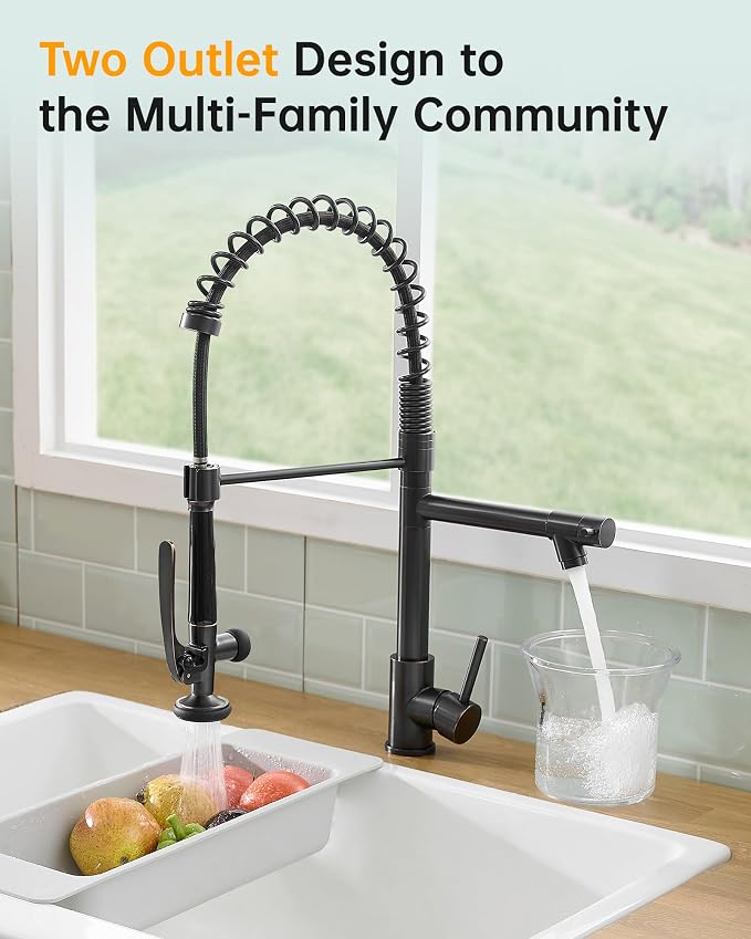 Fapully Commercial Pull Down Kitchen Sink Faucet - Image 3
