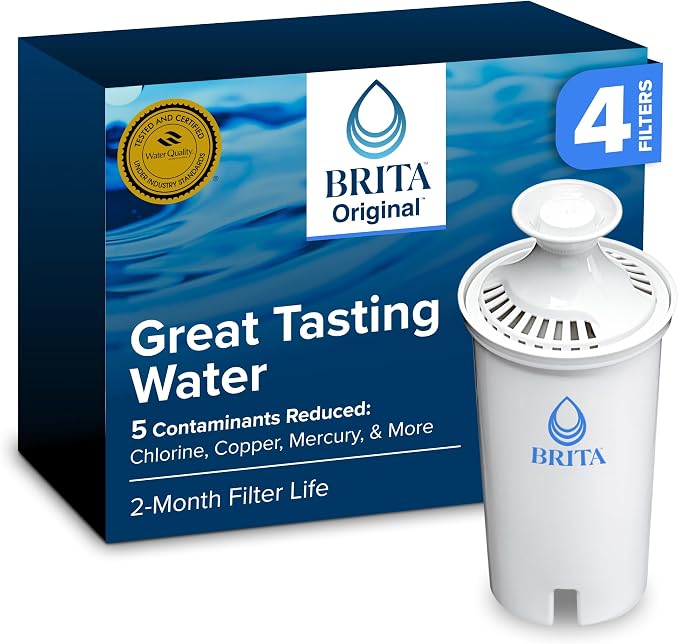 Brita Standard Water Filter for Pitchers and Dispensers, Cadmium and Mercury by Brita