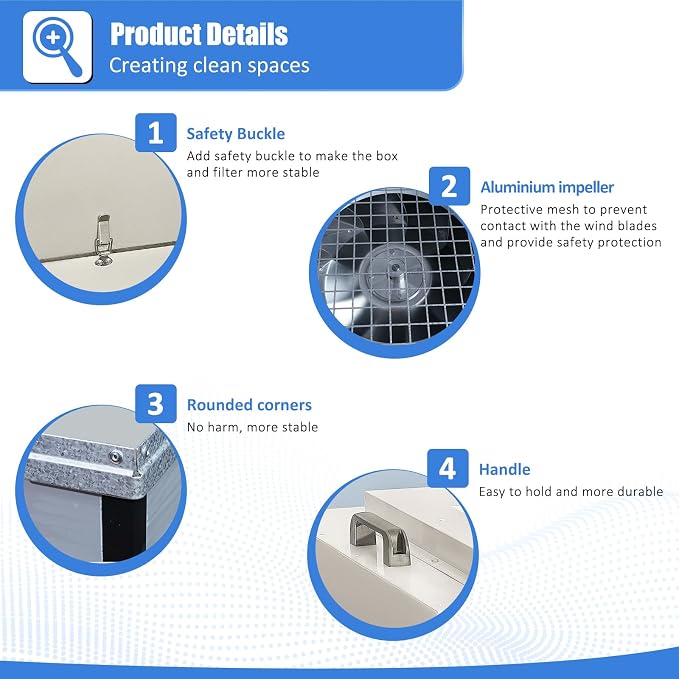 HEPA H14-Filter Laminar Flow Hood Updated FanFilter Unit（Include HEPA - Image 5
