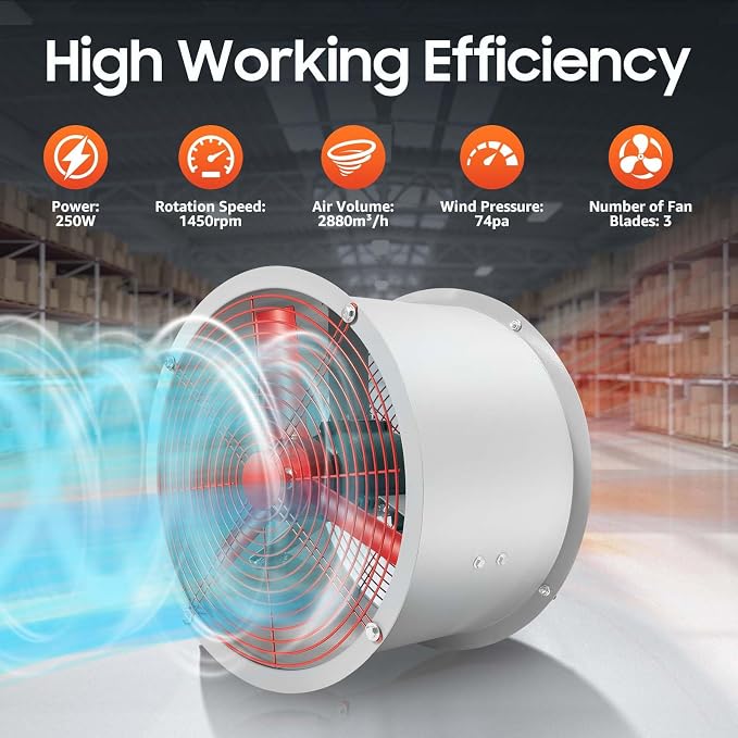 Explosion Proof Exhaust Fan 110V, Explosion Proof Fan Paint Booth Exhaust Fan - Image 4