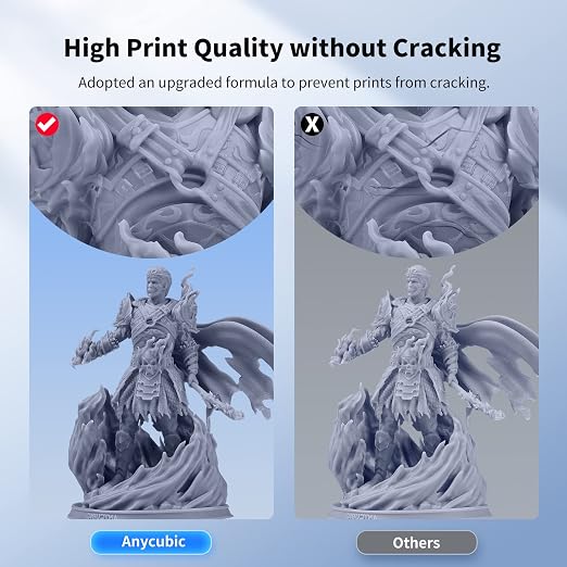 ANYCUBIC Water Washable 3D Printer Resin, 405nm High Precision UV-Curing 3D - Image 4