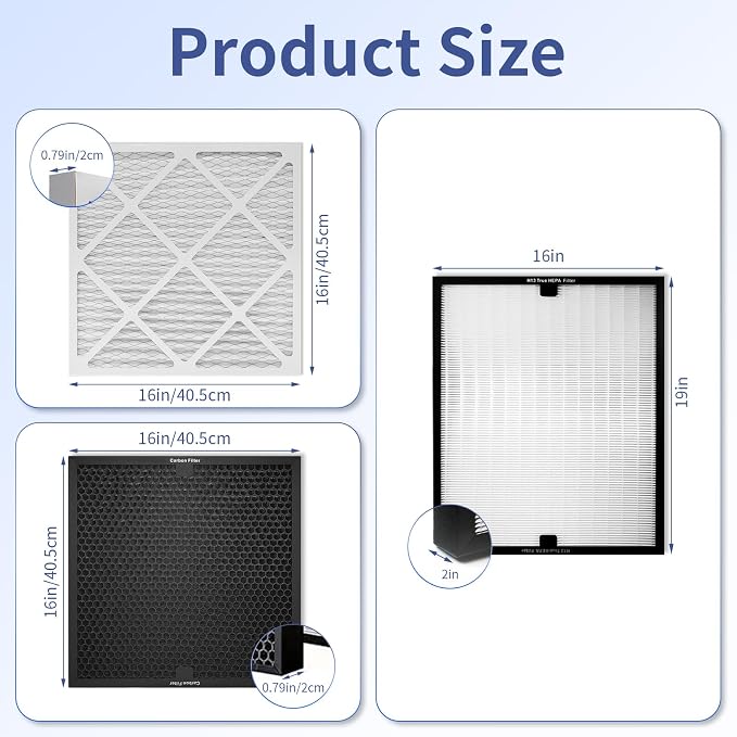 Air Scrubber Replacement Filter Set, HEPA 550/Activated Carbon/MERV-13 Filter - Image 4
