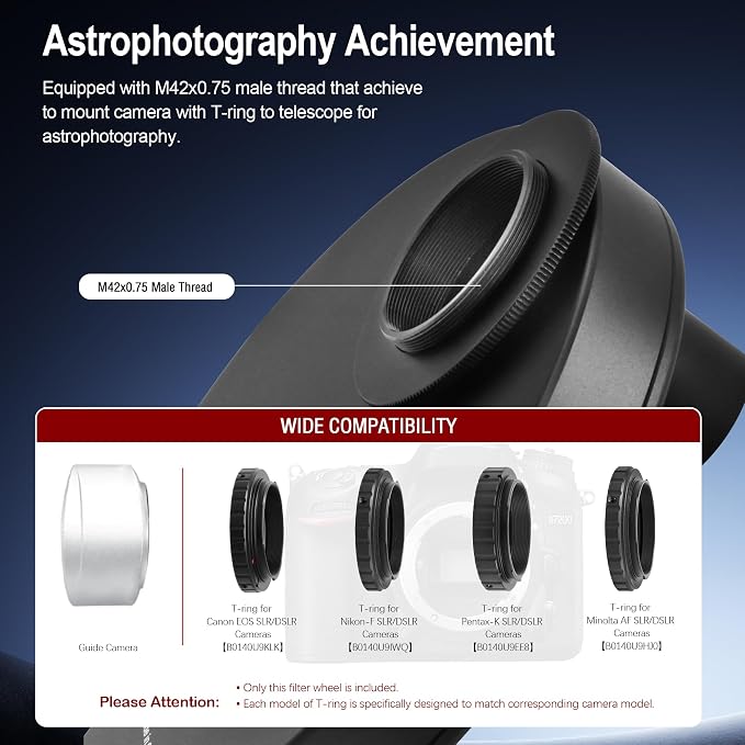 Astromania Telescope Filter Drawer, Telescope Accessories Compatible - Image 4