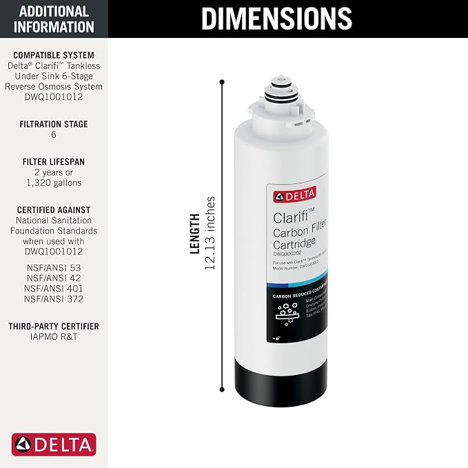 Delta Faucet Clarifi Carbon Filter Cartridge - Image 3