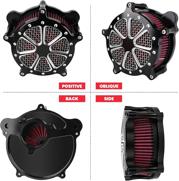 Harley M8 Air Filter, High-Flow Air Filter compatible - Image 4