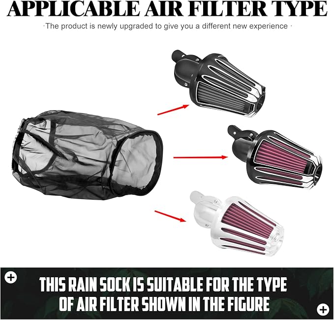 Air Cleaner Rain Socker Filter Waterproof Protective Cover Fit - Image 8