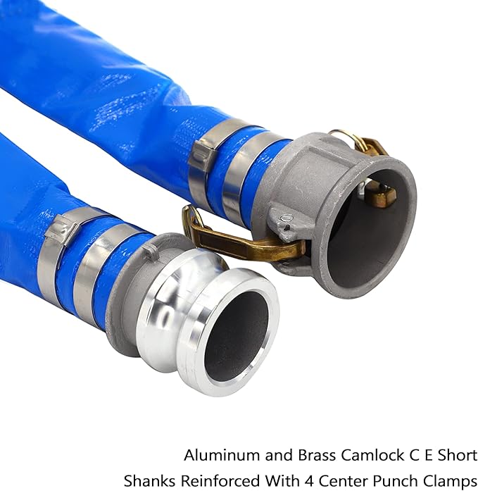 DAVCO 1.5" ID × 50 ft Pool Backwash Hose, Heavy Duty Reinforced Blue PVC Lay - Image 2